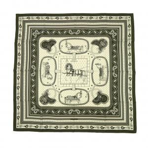 エルメス HERMES GRAND APPARAT BANDANA H244394S カレジェアン140 ショール