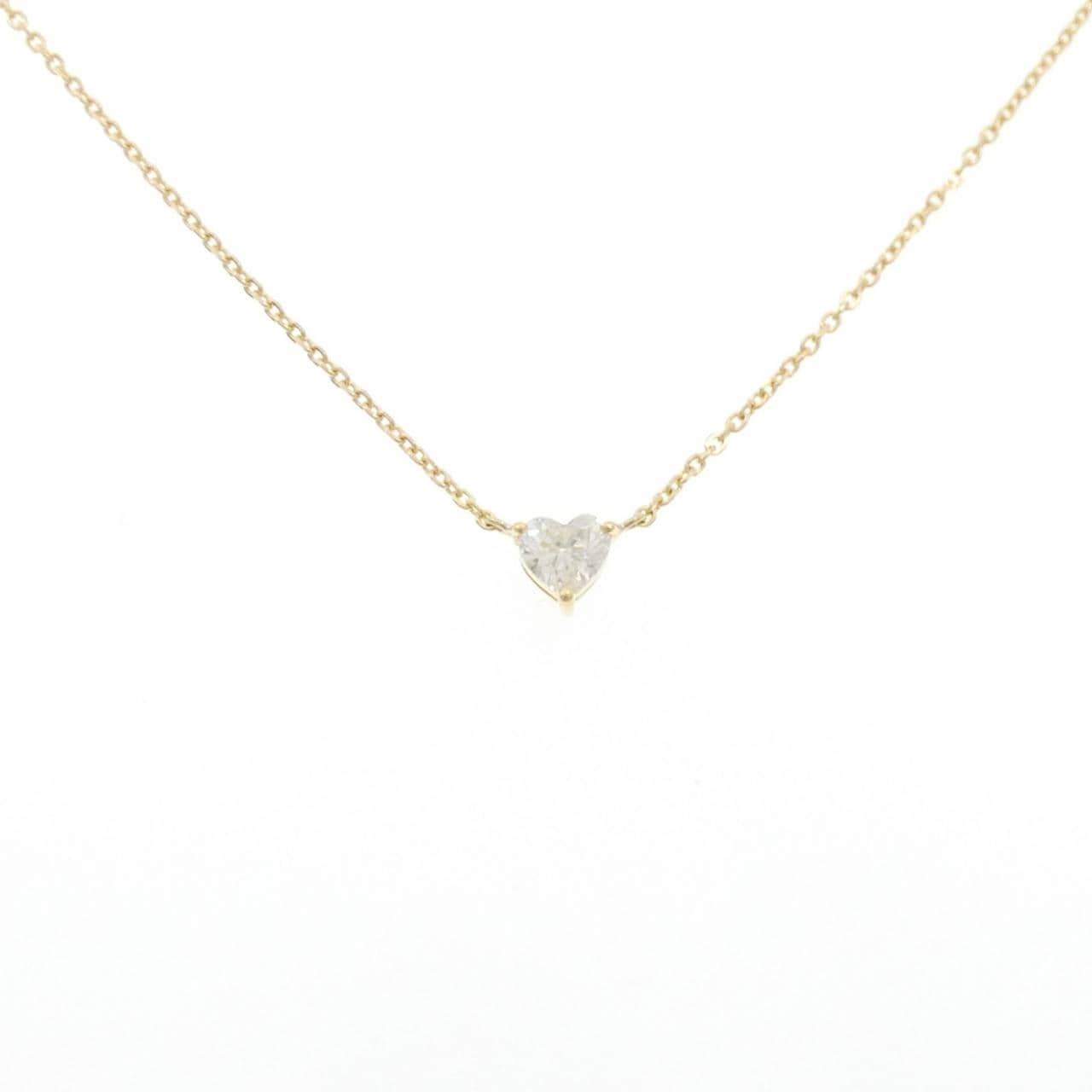 K18YG ハートダイヤモンド ネックレス 0.332CT