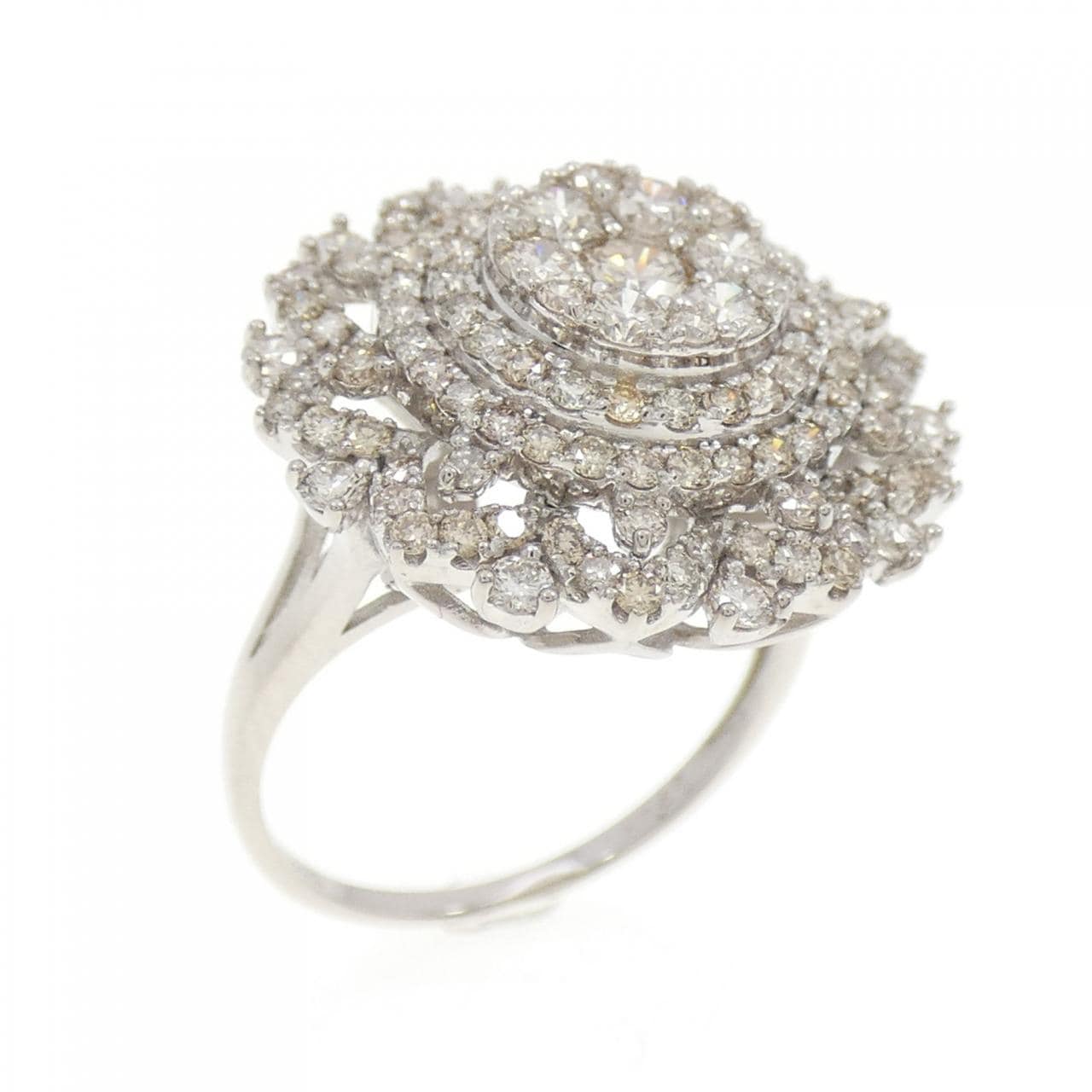 K18WG ダイヤモンド リング 1.40CT