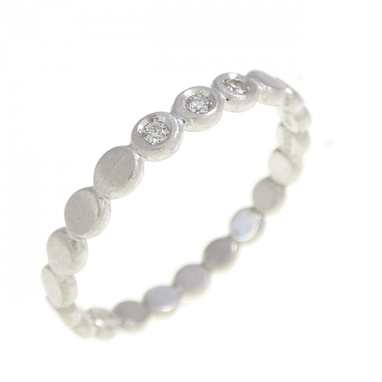 K18WG ダイヤモンド リング 0.03CT