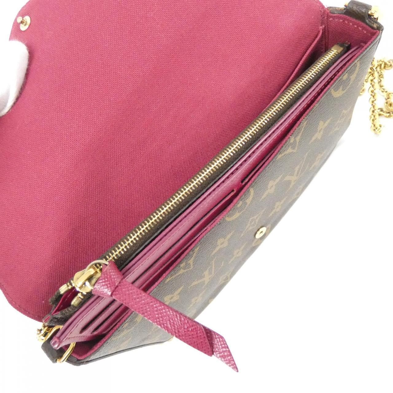 LOUIS VUITTON Monogram Pochette Félicie M61276 肩背包