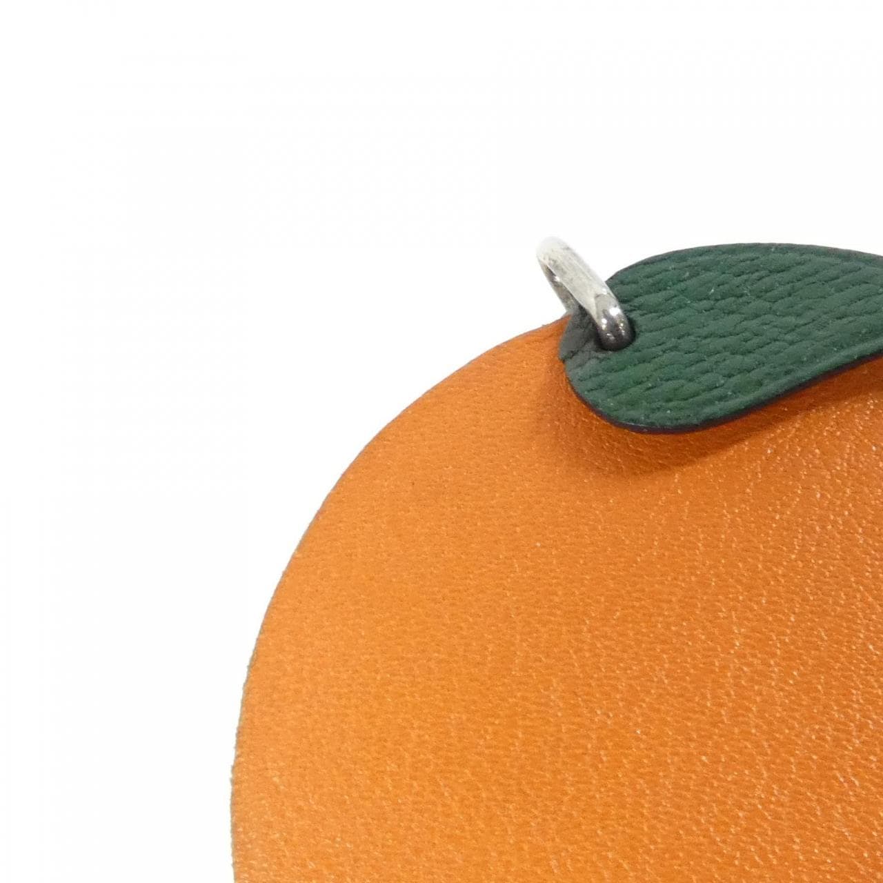 HERMES Orange Fruit Porte Cle Keychain 027888CS