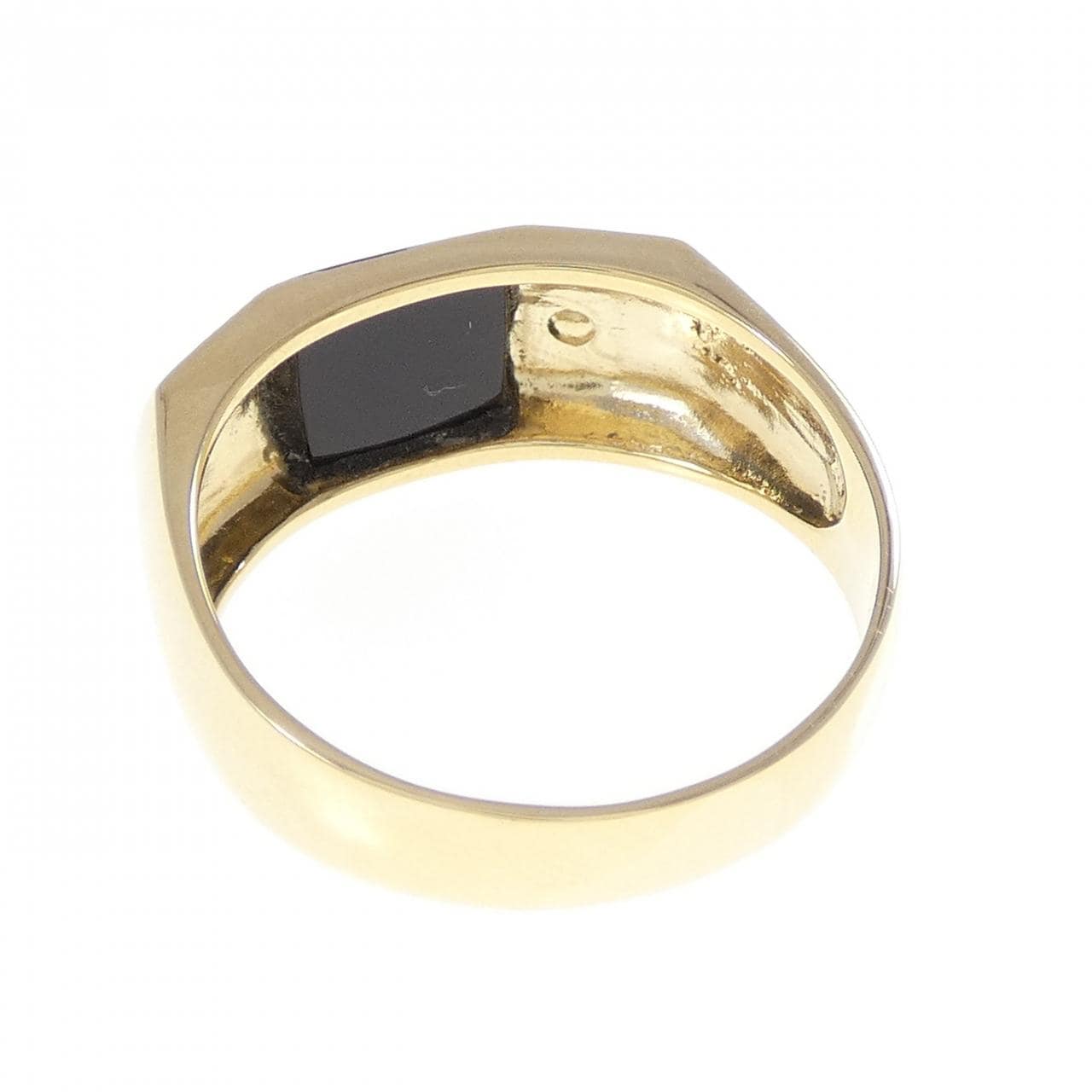 【新品】K18YG オニキス リング