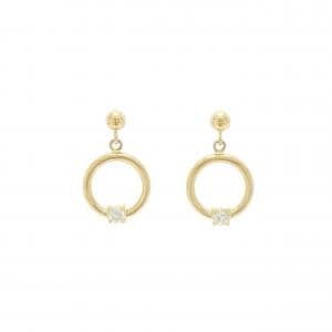 K18YG ダイヤモンド ピアス 0.10CT