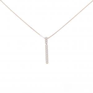 750PG/K18PG ダイヤモンド ネックレス 0.46CT
