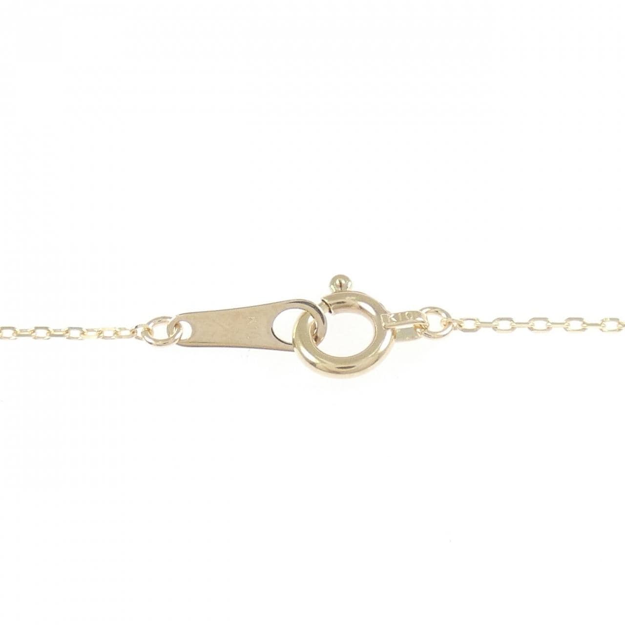 【リメイク】K10YG フラワー ダイヤモンド ネックレス 0.10CT
