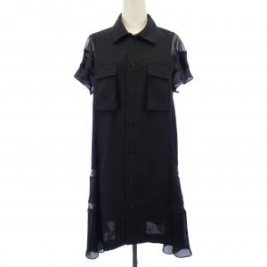 サカイ SACAI SUITINGxSATIN DRESS 25-07807 ワンピース
