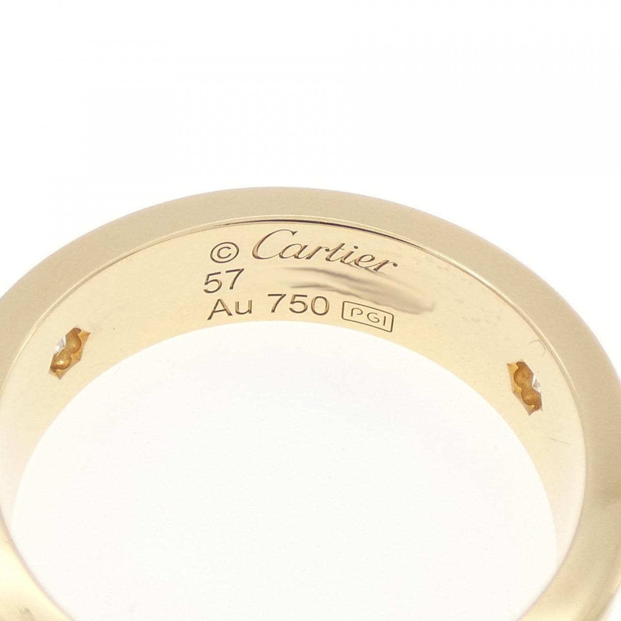 カルティエ ラブ ハーフダイヤ リング