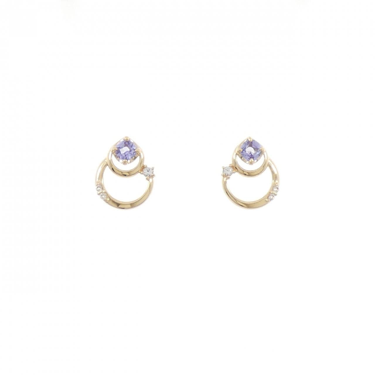 4゜C タンザナイト ピアス