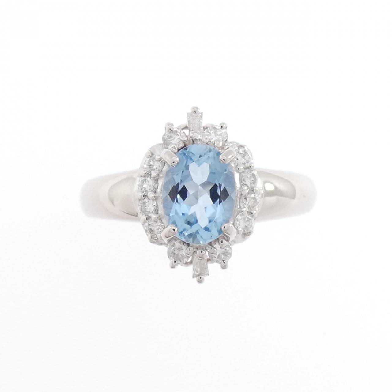 PT900 アクアマリン リング 0.72CT