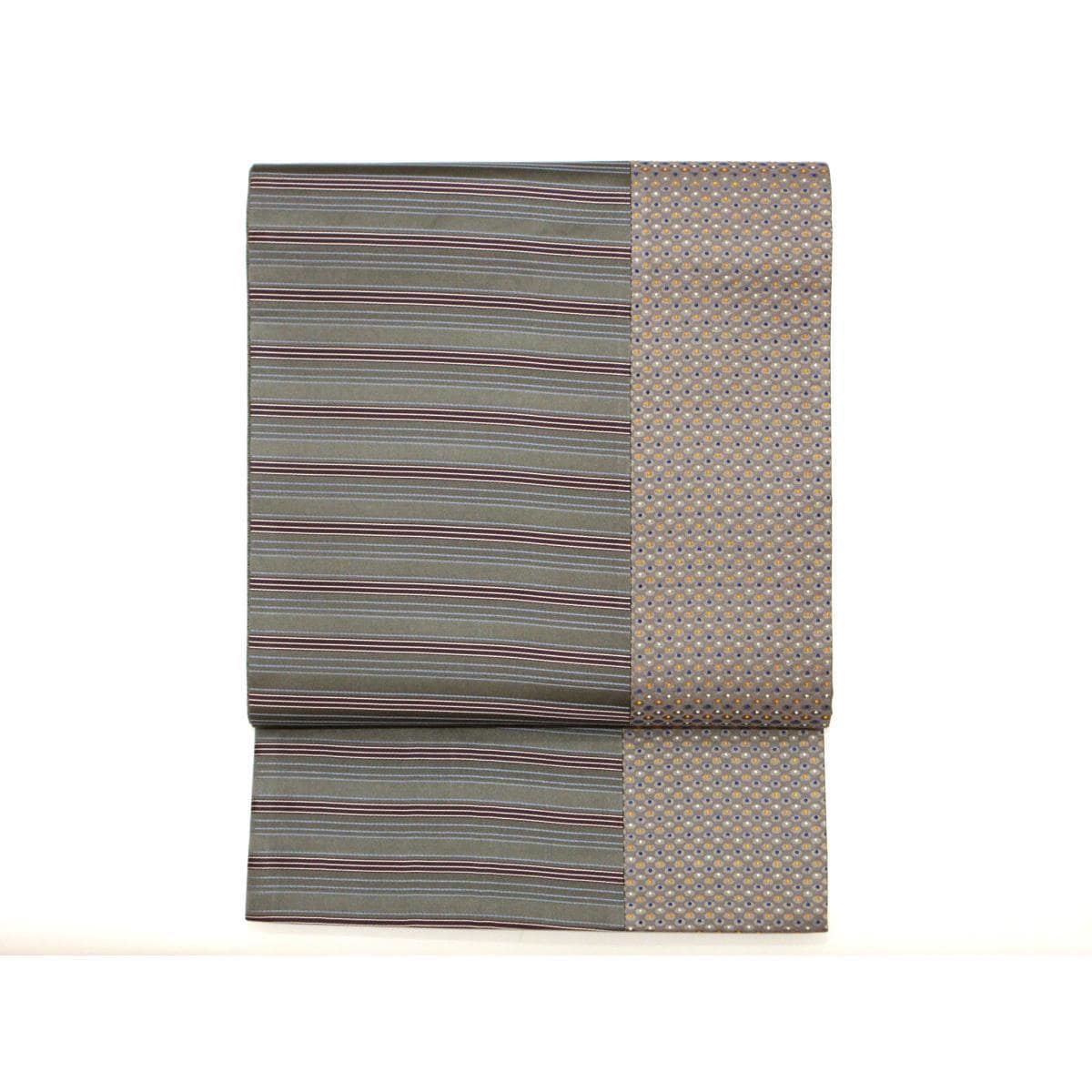 袋帯　切嵌　全通柄