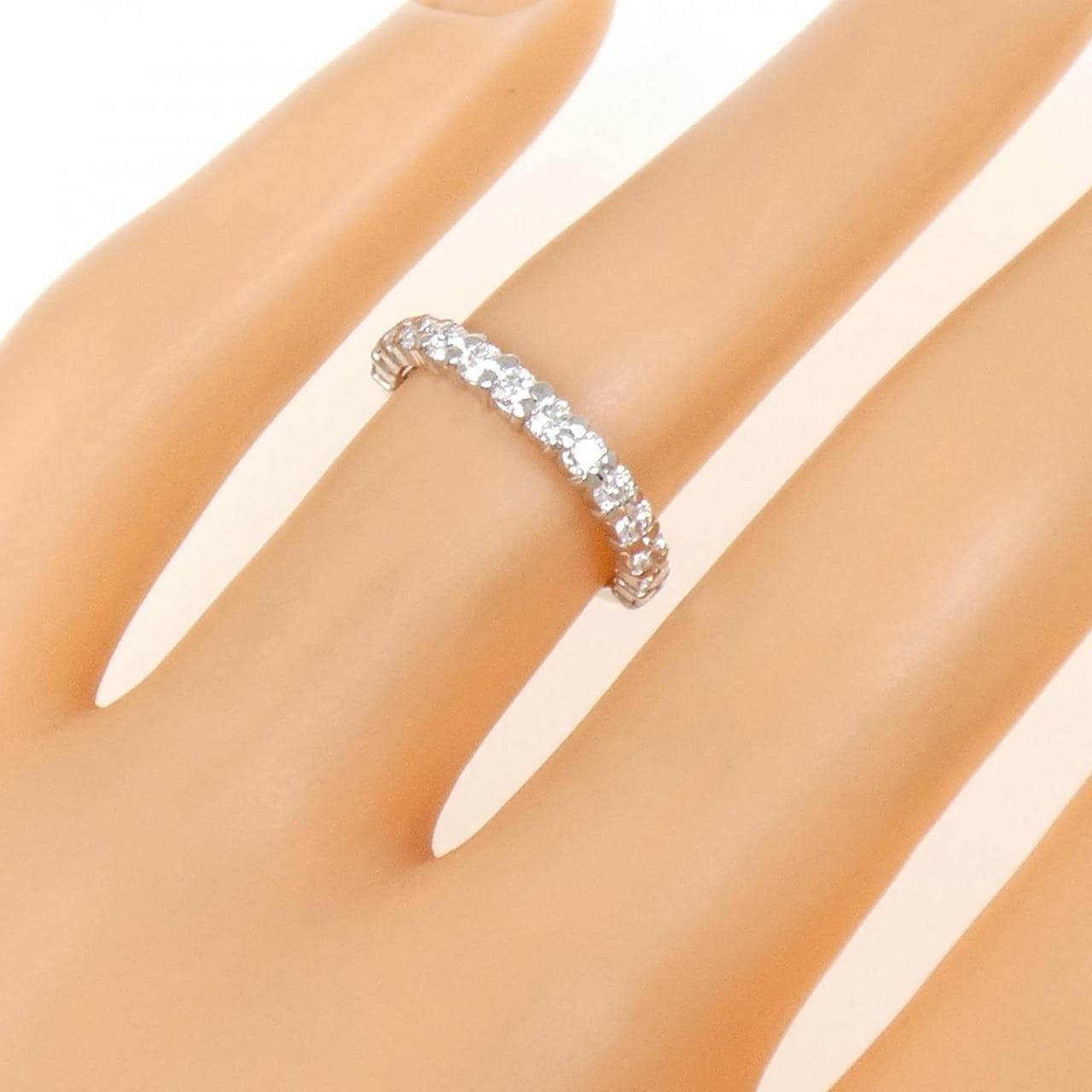PT900 ハーフエタニティ ダイヤモンド リング 0.51CT