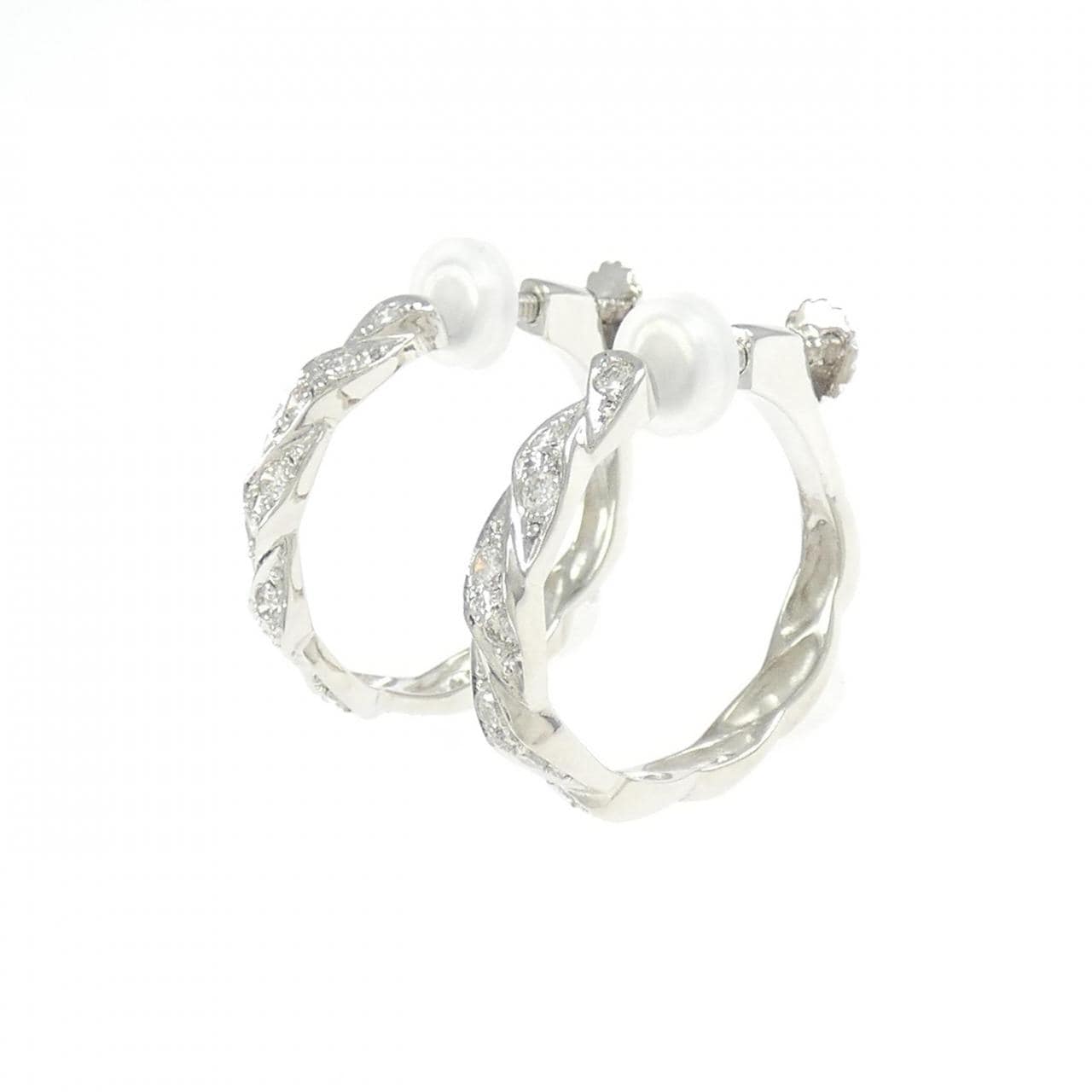 PT900 ダイヤモンド イヤリング 0.30CT