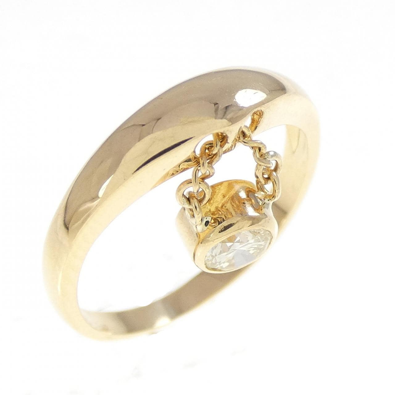 K18YG ダイヤモンド リング 0.21CT