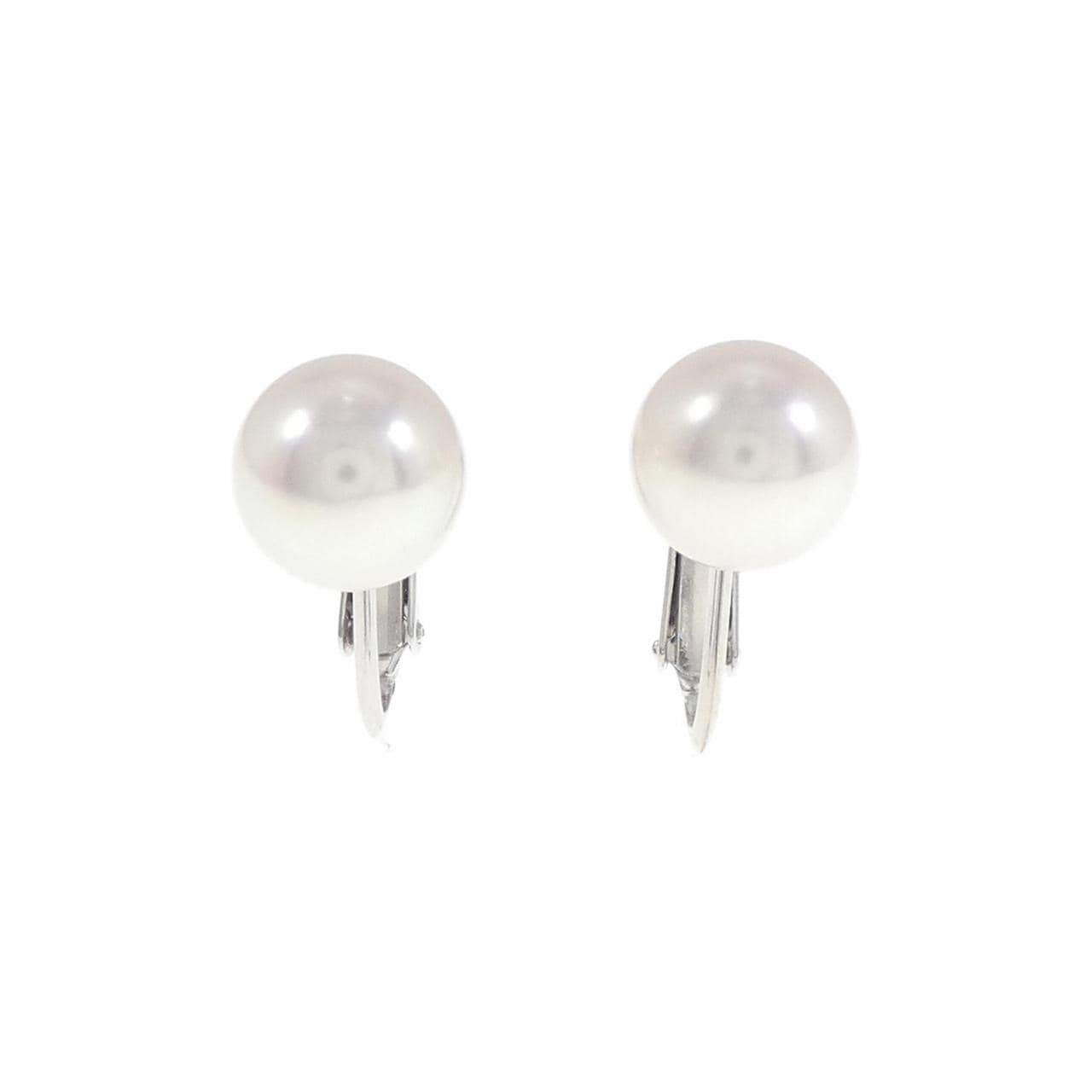 K14WG Akoya pearl earrings 8mm