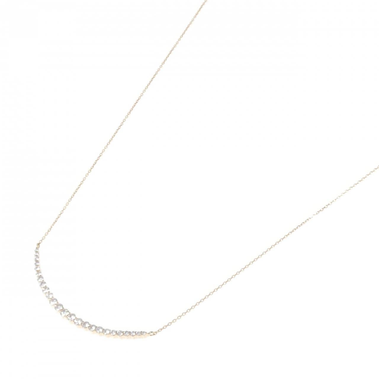 K18PG ダイヤモンド ネックレス 0.65CT