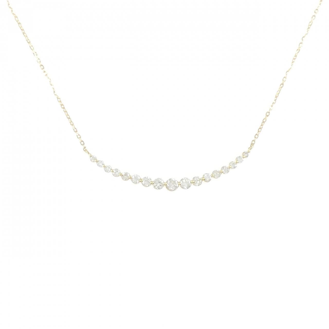K18YG ダイヤモンド ネックレス 0.50CT