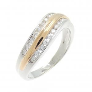 K18WG/K18PG ダイヤモンド リング 0.38CT