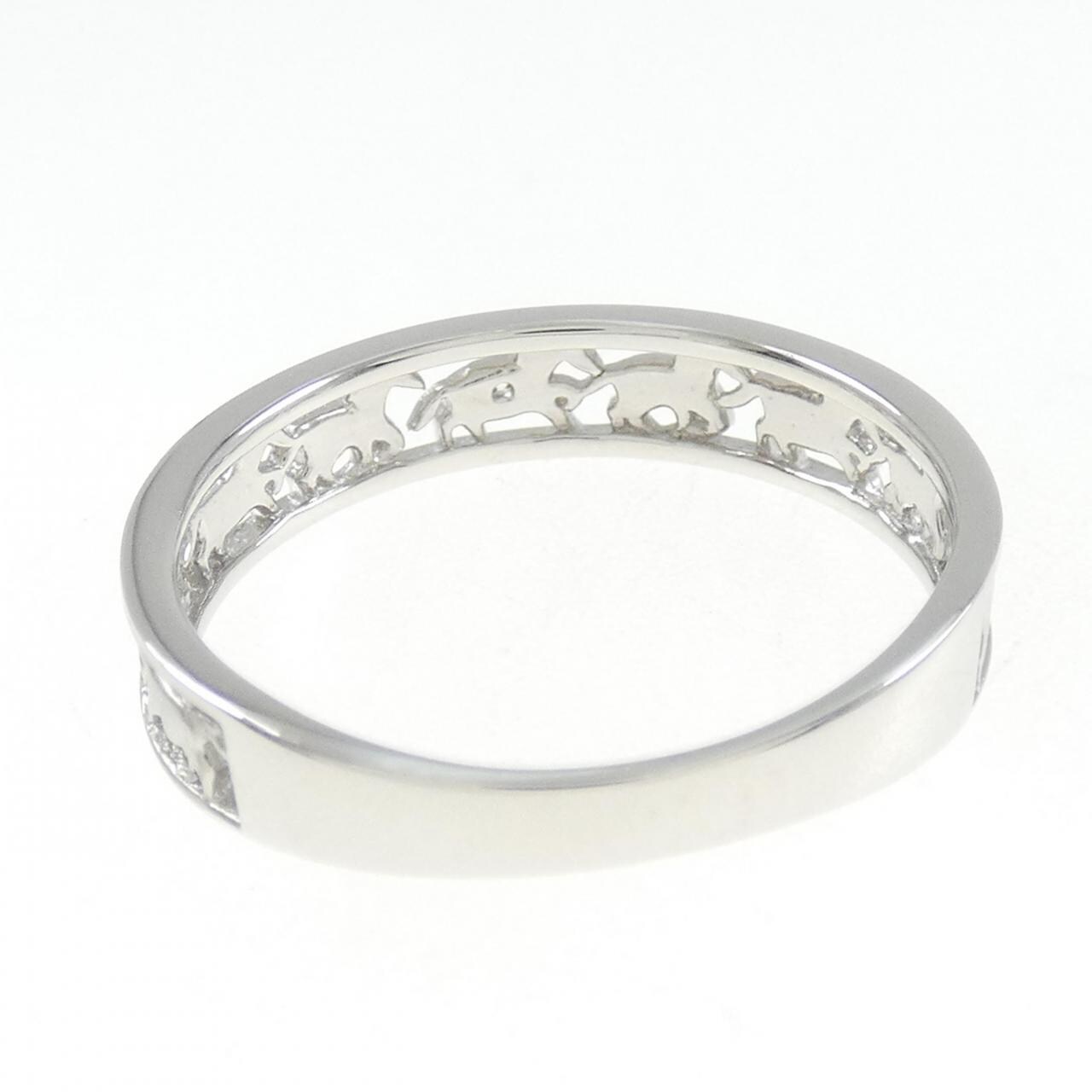 【新品】PT ホース ダイヤモンド リング 0.01CT