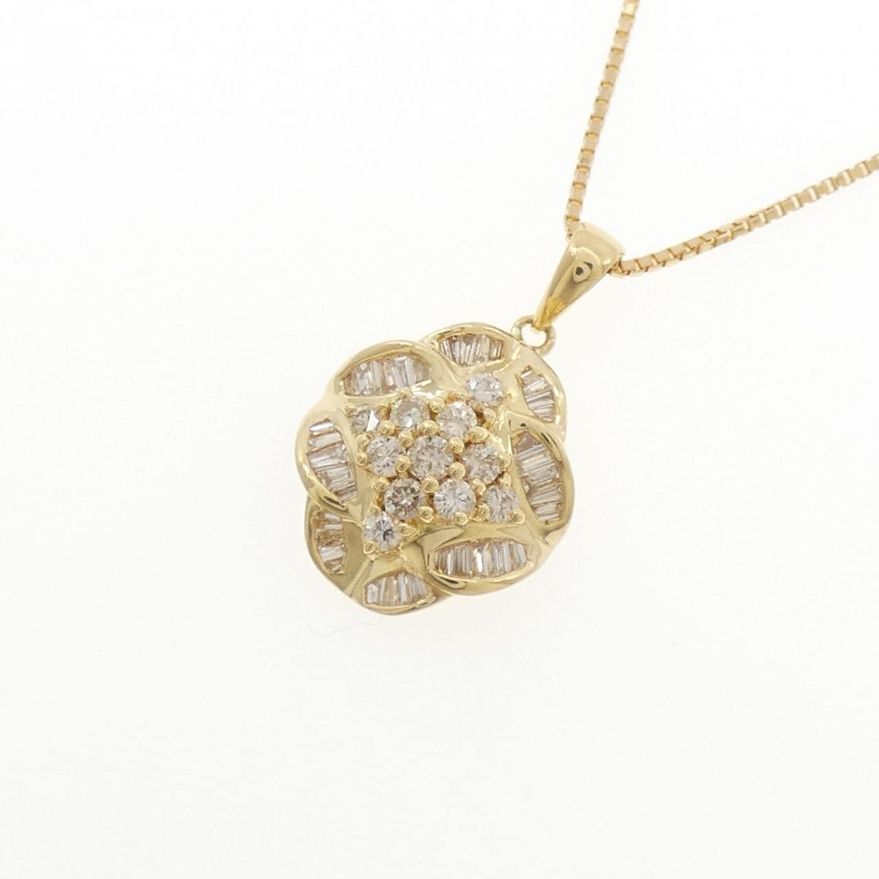 K18YG ダイヤモンド ネックレス 1.00CT