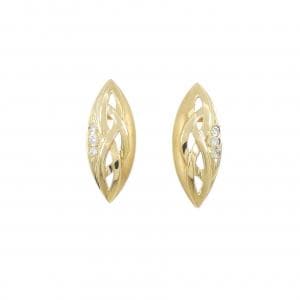 K18YG ダイヤモンド ピアス 0.06CT