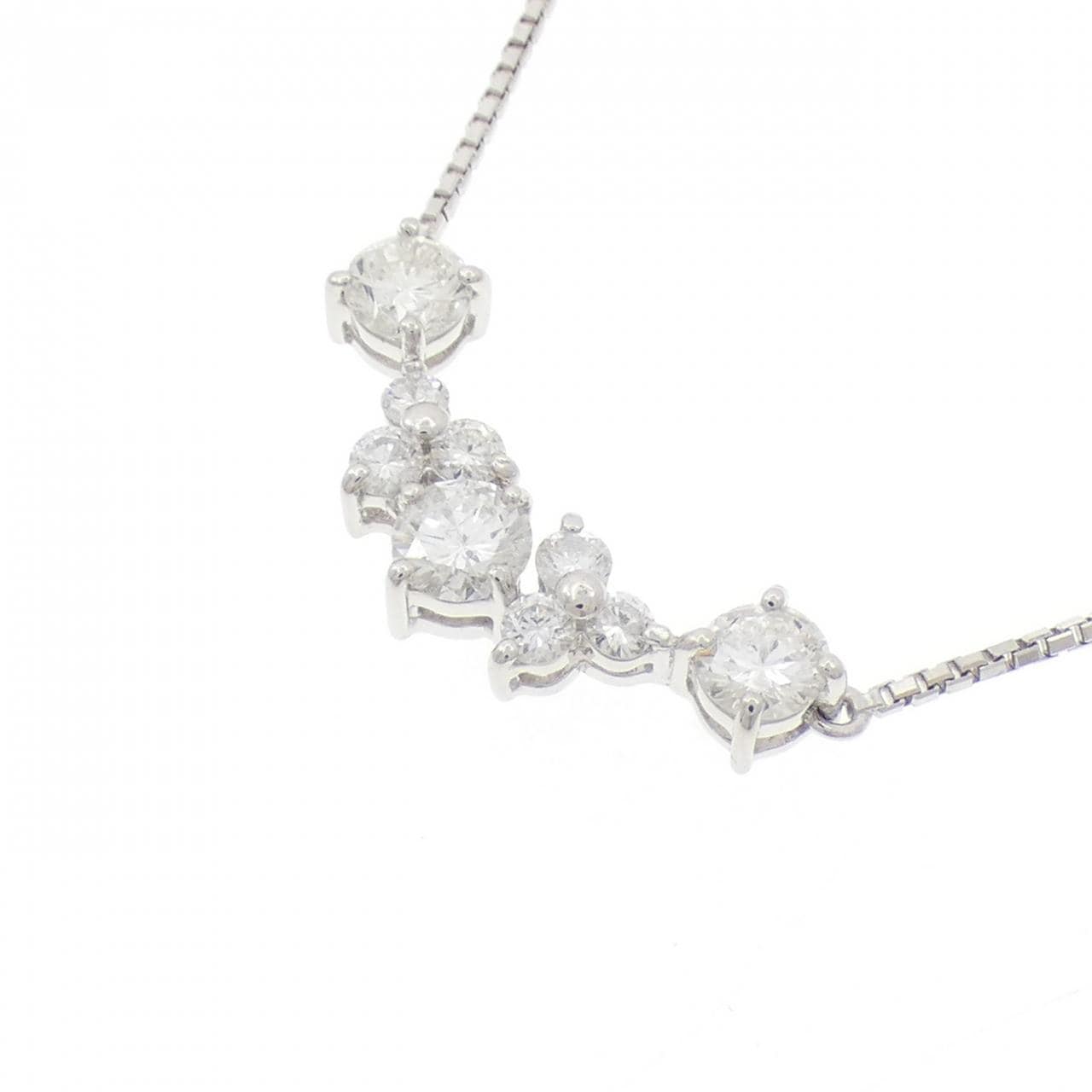 PT900/PT850 ダイヤモンド ネックレス 1.04CT