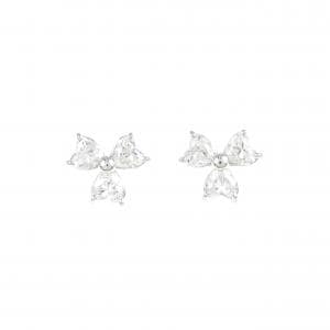 K18WG ダイヤモンド ピアス