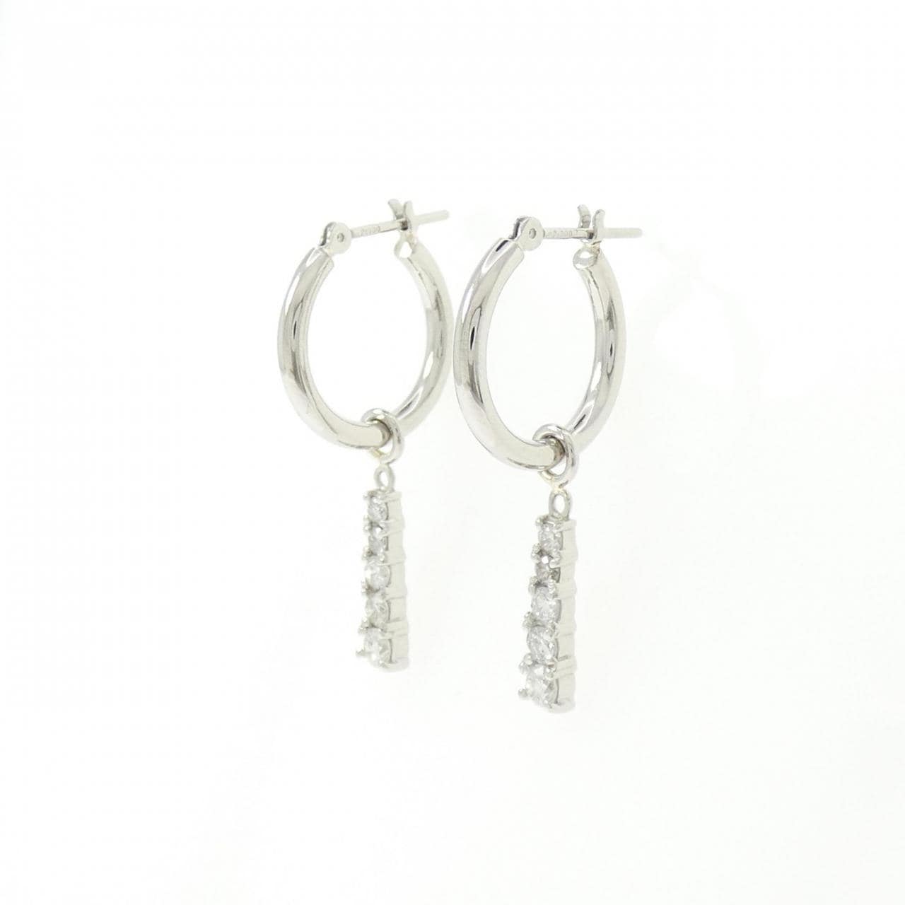 PT900 2WAY ダイヤモンド ピアス 0.50CT