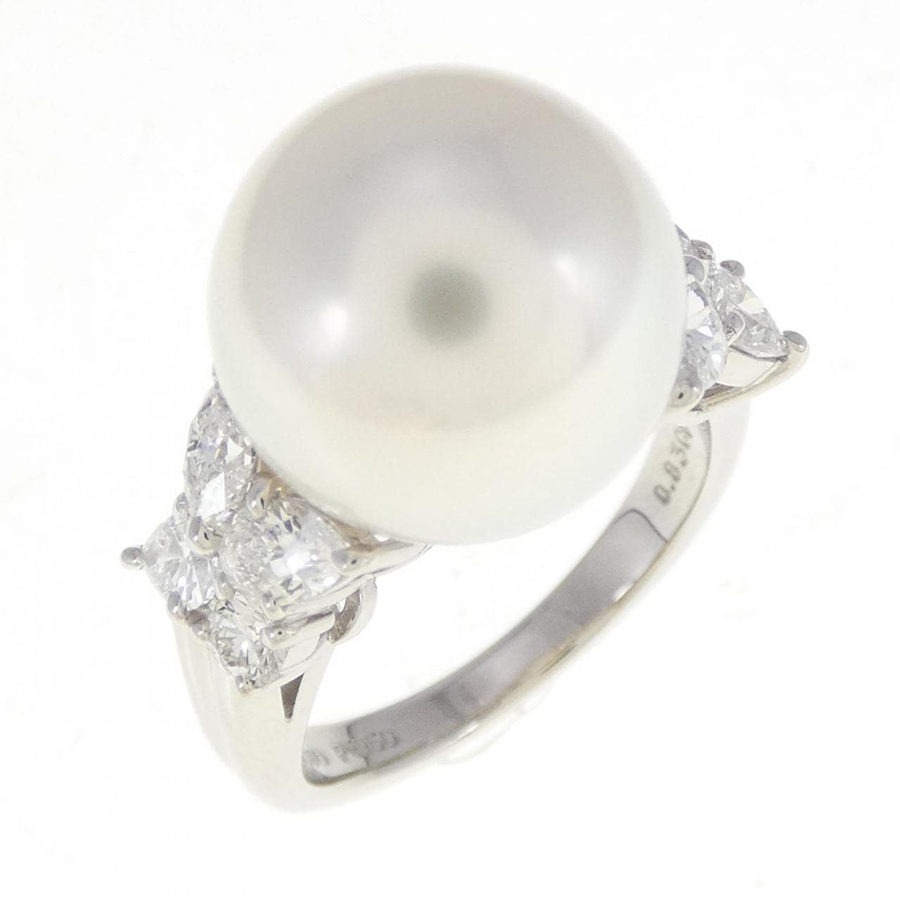 MIKIMOTO White Butterfly Pearl Ring 11.4mm