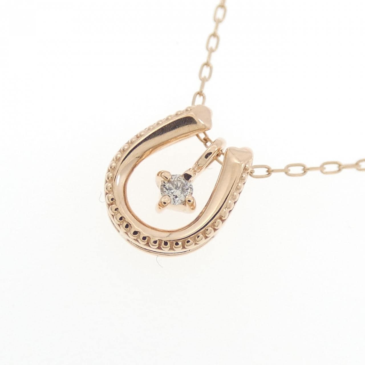 K10PG ダイヤモンド ネックレス 0.02CT