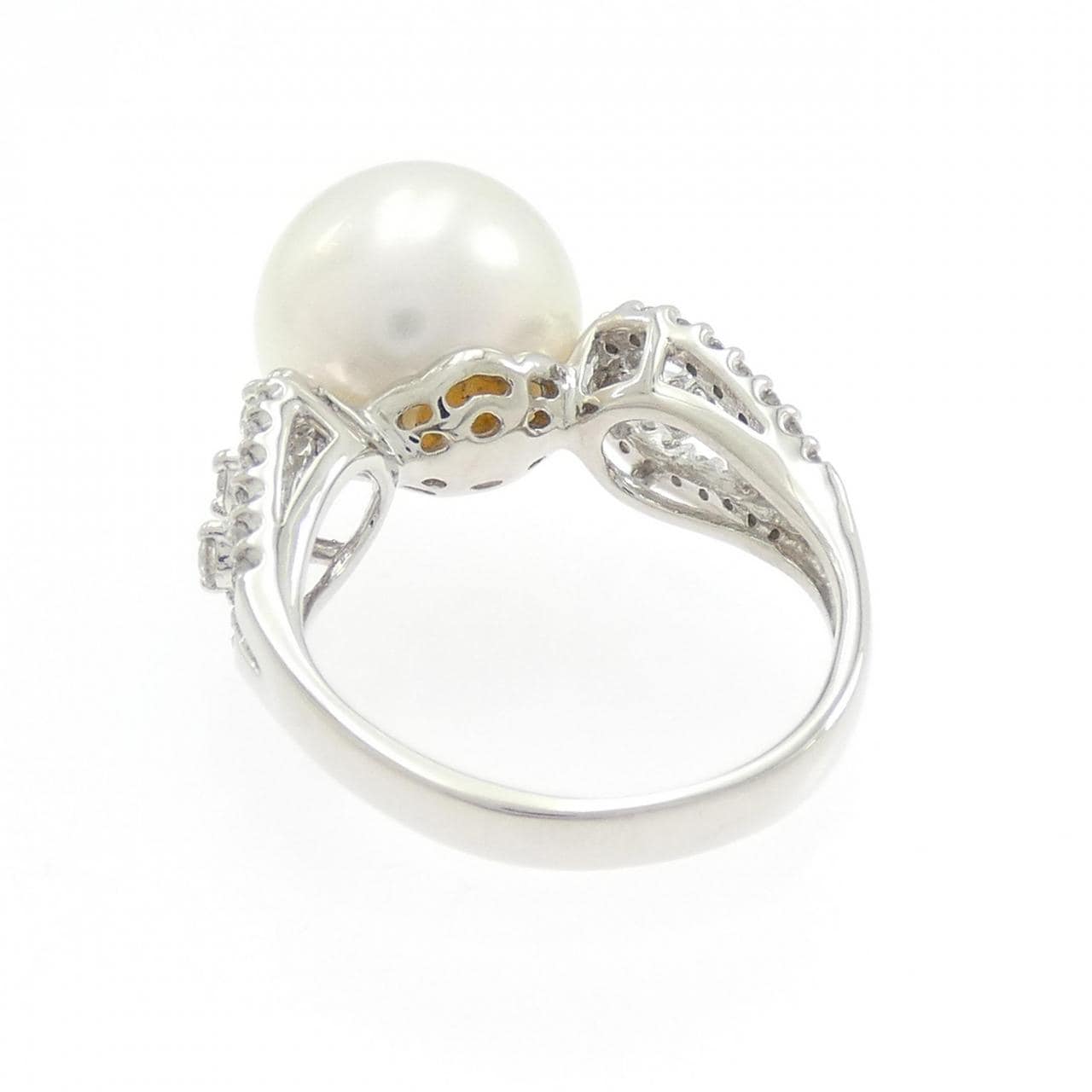 PT900 白蝶パール リング 11.4mm