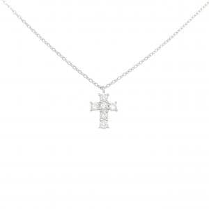 ヴァンドーム クロス ダイヤモンド ネックレス 0.18