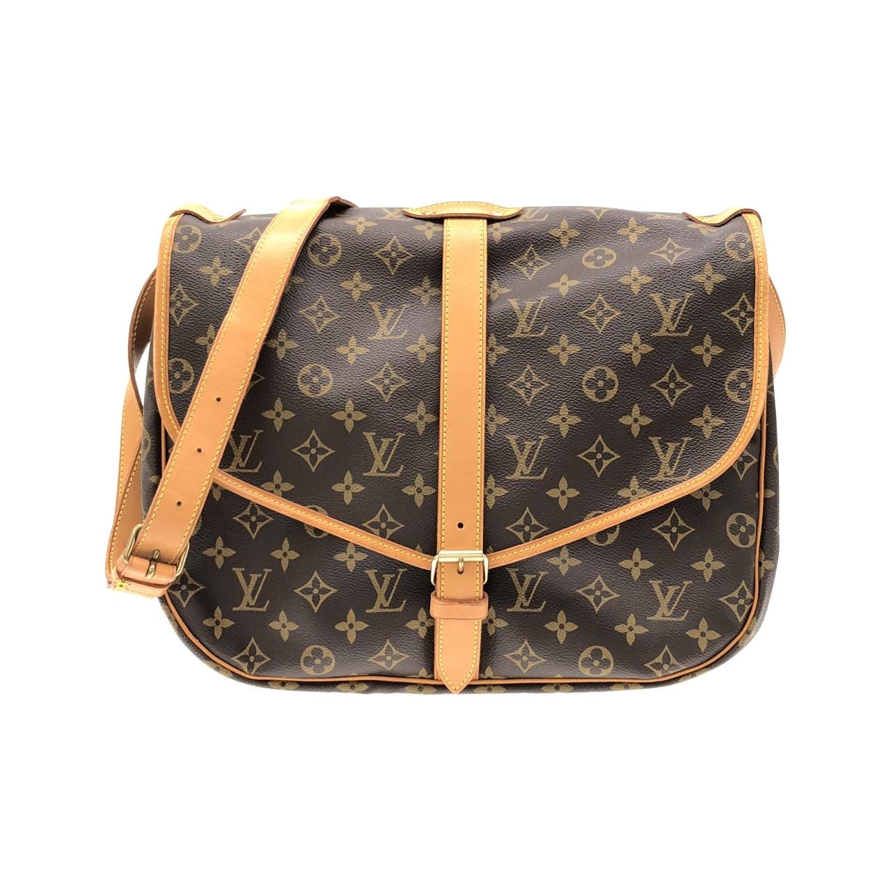 ルイヴィトン モノグラム ソミュール 35cm M42254 ショルダーバッグ