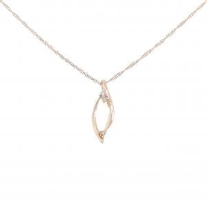 K10PG ダイヤモンド ネックレス 0.03CT