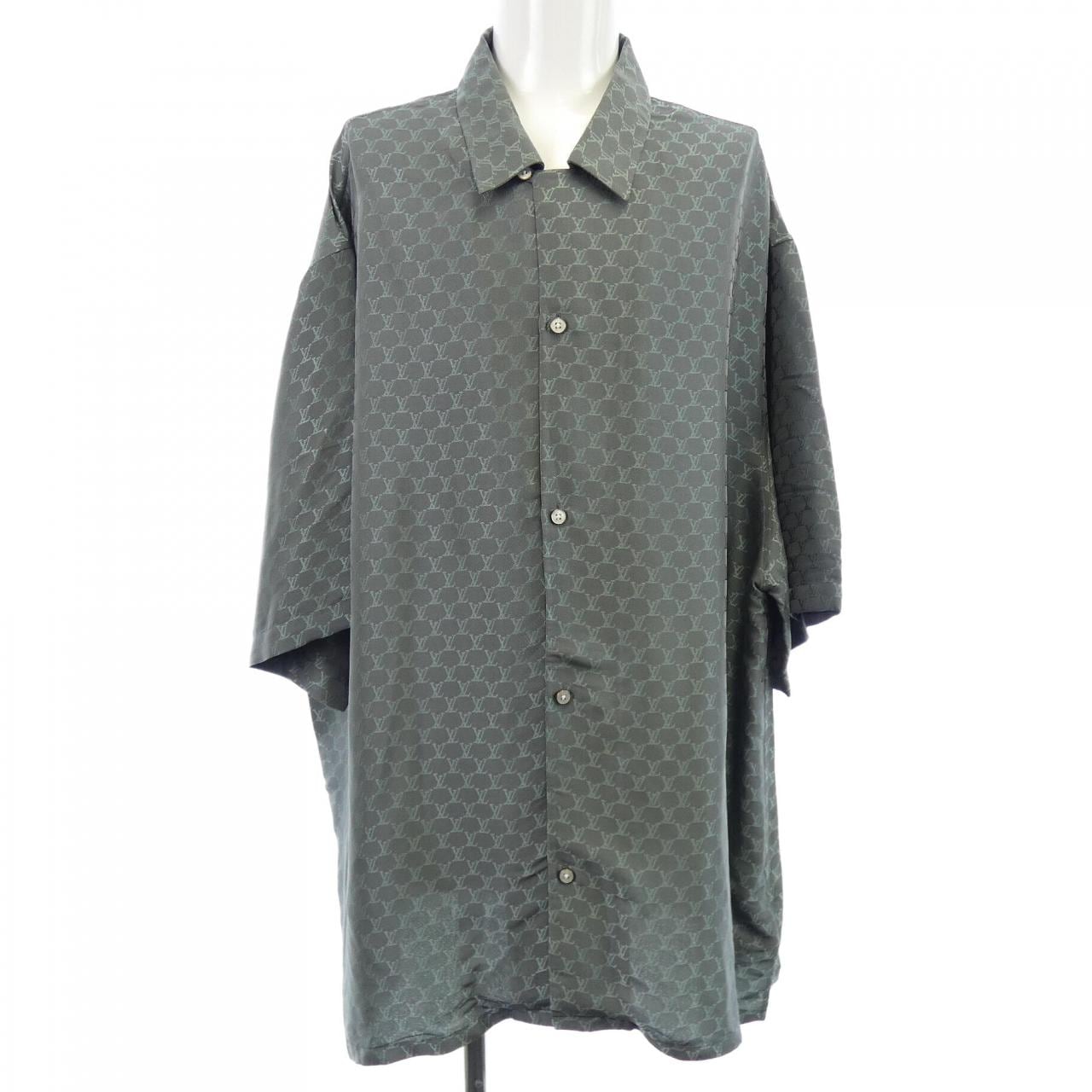 ルイヴィトン LOUIS VUITTON ショートスリーブジャガードシルクプレンドシャツ HRS30WKSY S/Sシャツ