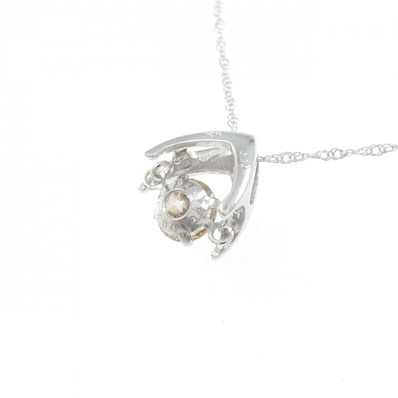 K18WG ダイヤモンド ネックレス 0.30CT