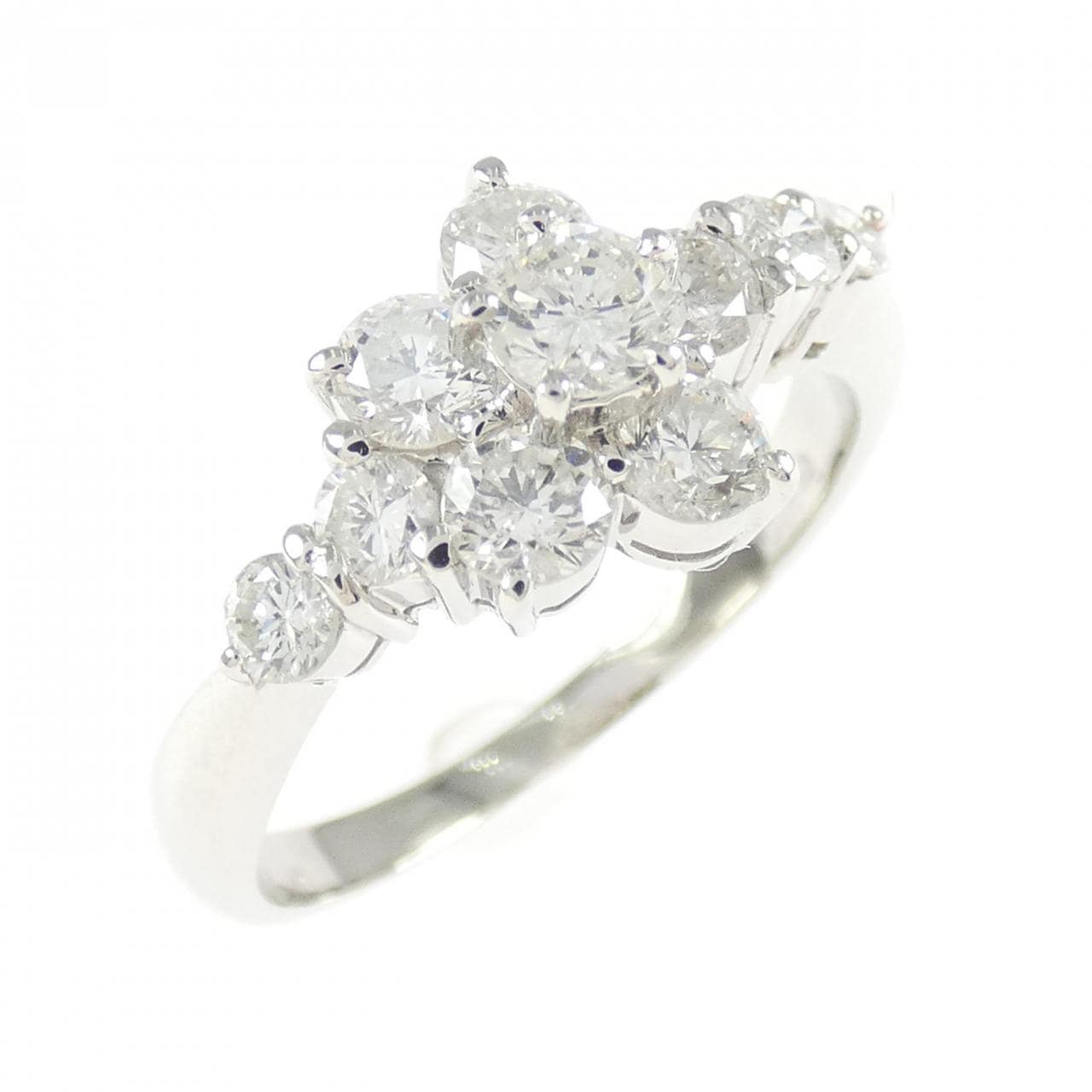 PT900 フラワー ダイヤモンド リング 1.00CT