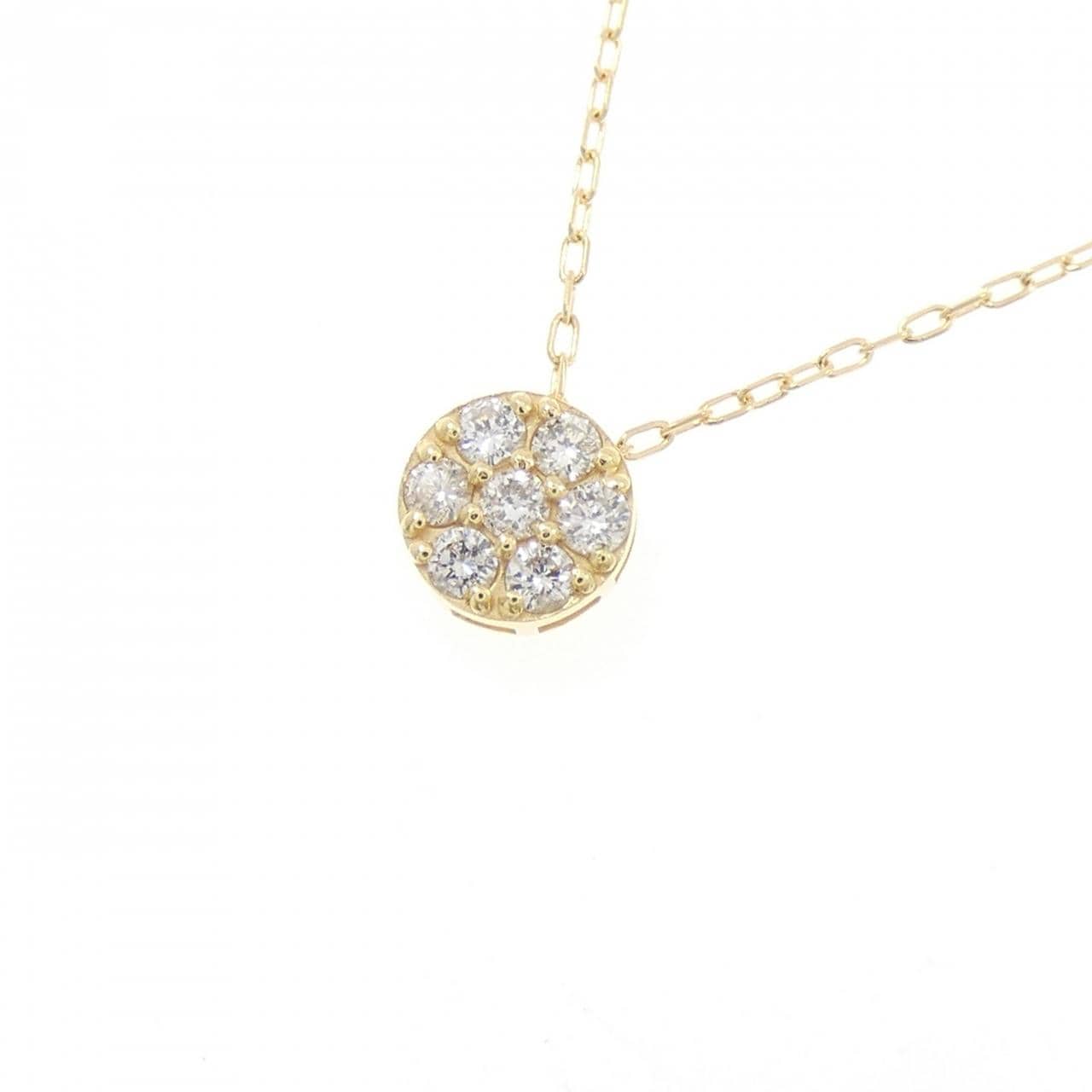 K18YG ダイヤモンド ネックレス 0.15CT