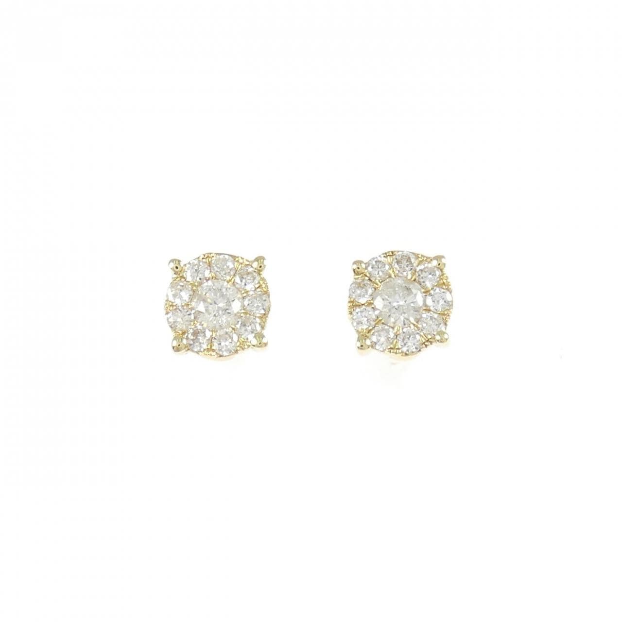K18YG ダイヤモンド ピアス 0.44CT