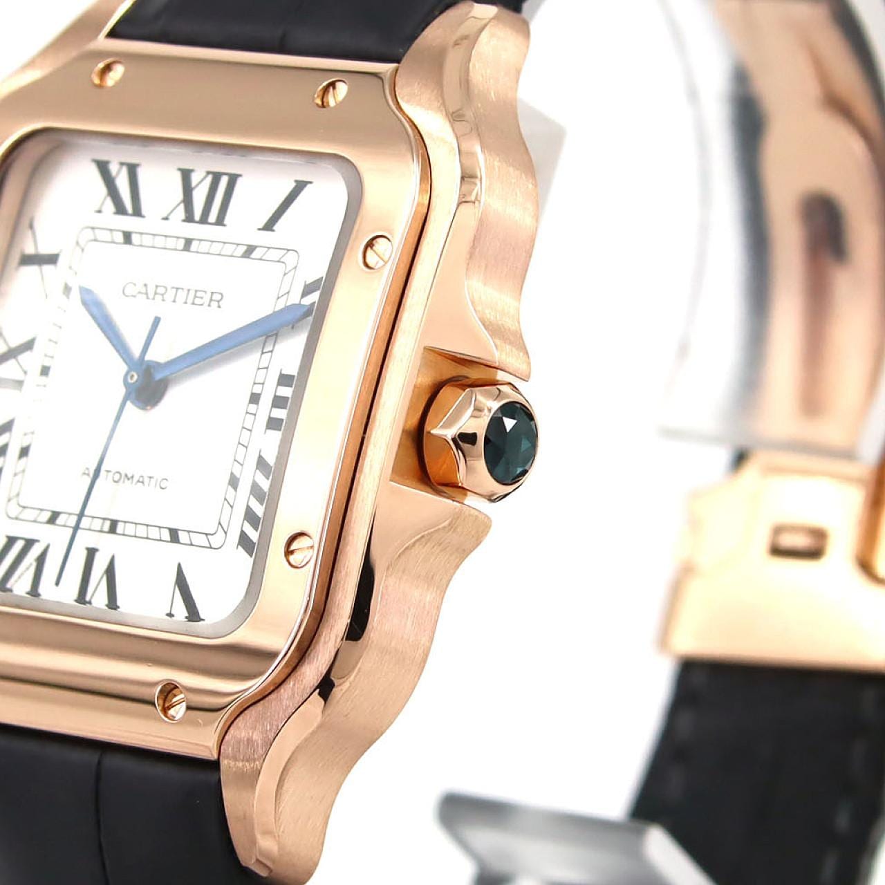 カルティエ サントス･ドゥ･カルティエMM PG WGSA0012 PG･RG 自動巻