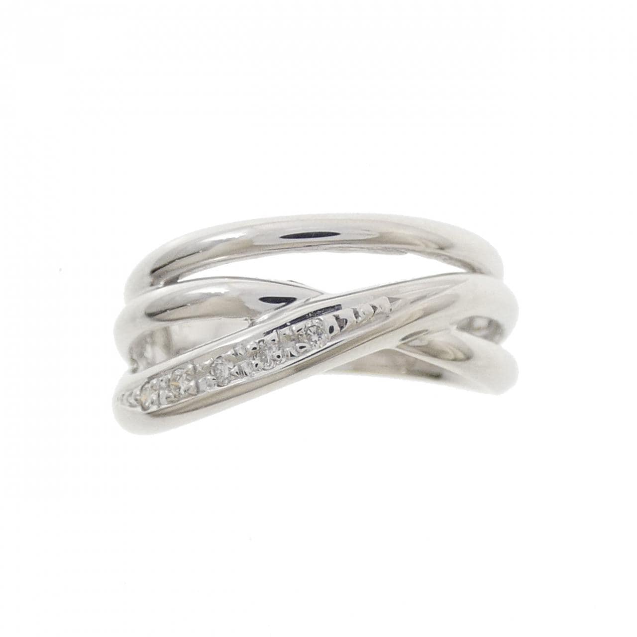 K10WG ダイヤモンド リング 0.03CT