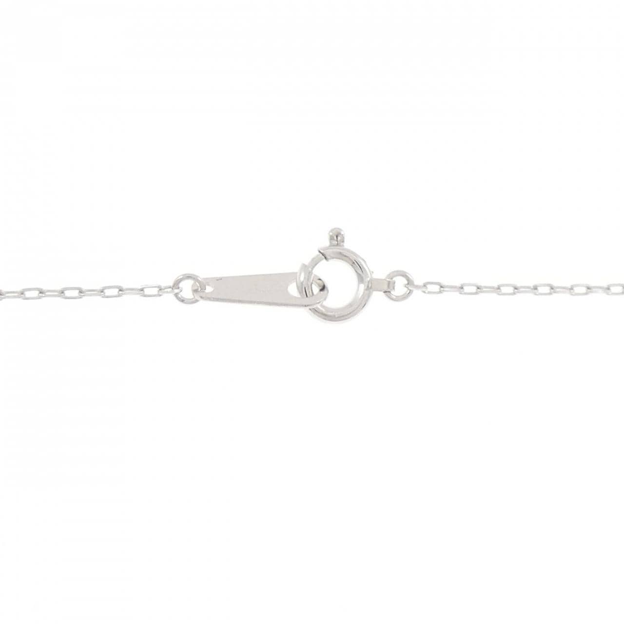 K18WG ハート ダイヤモンド ネックレス 0.18CT