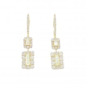 【新品】K18YG ダイヤモンド ピアス 1.30CT
