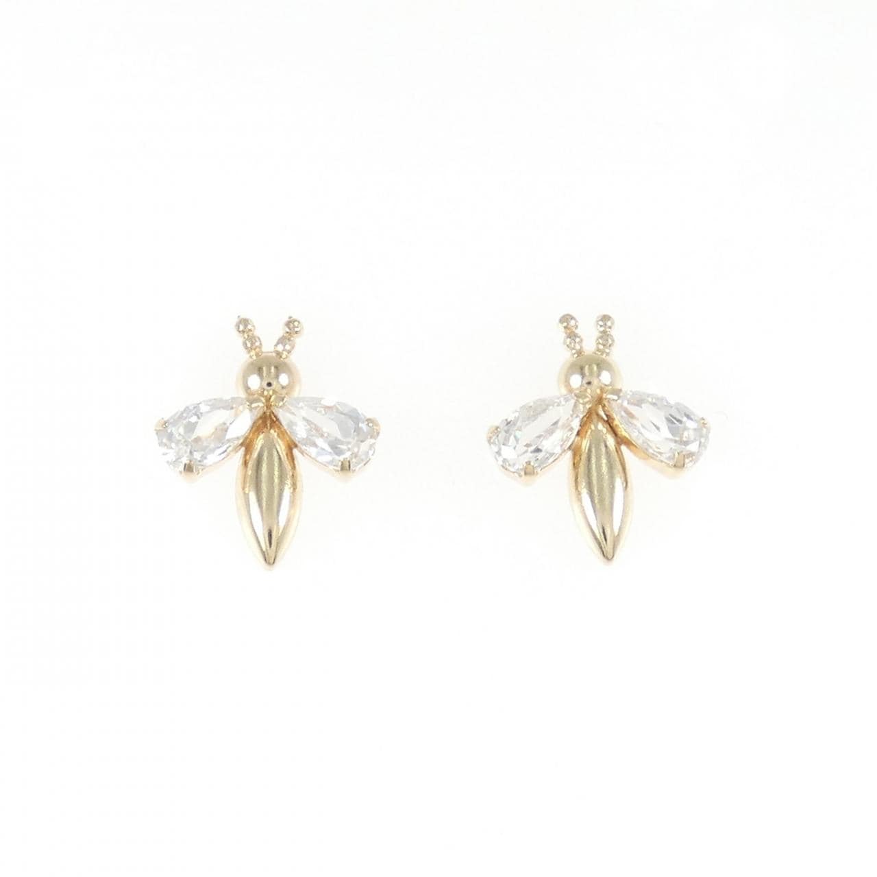 【新品】K10YG キュービック ピアス