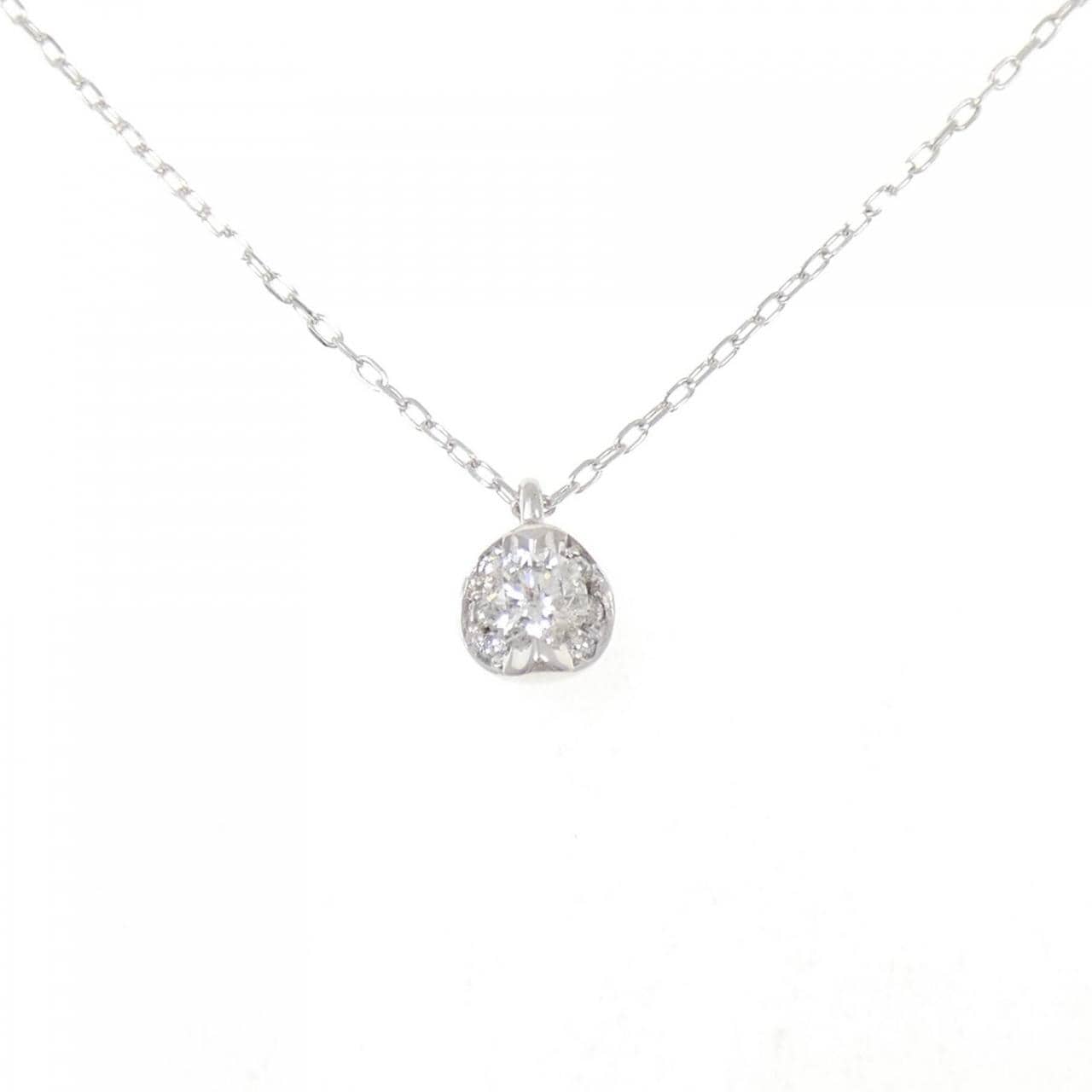 K18WG ダイヤモンド ネックレス 0.26CT
