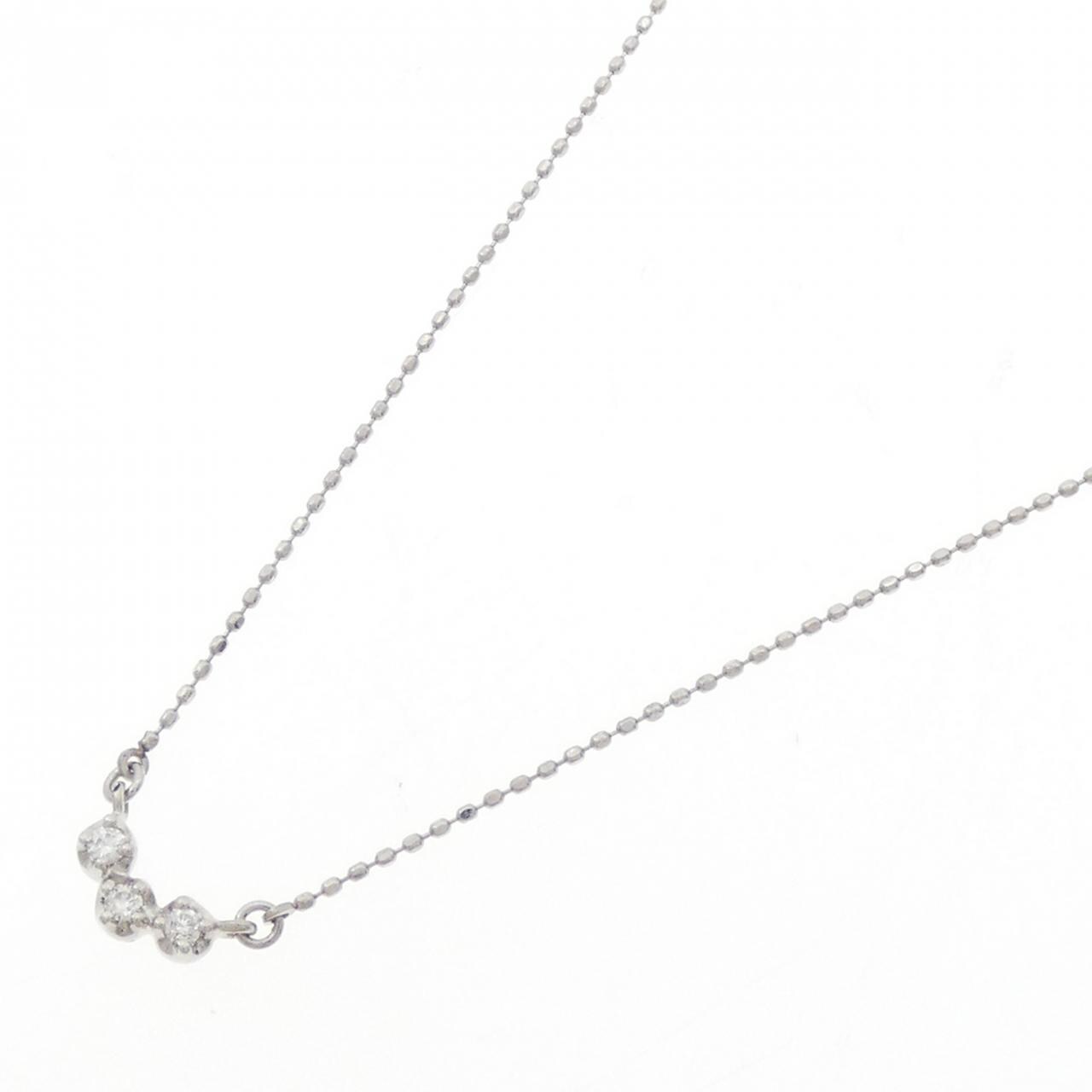PT900/PT850 ダイヤモンド ネックレス 0.06CT