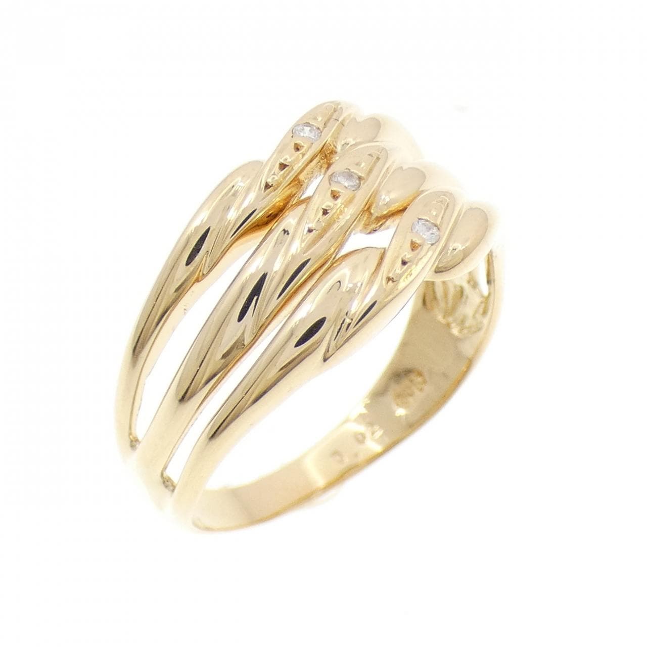 K18YG ダイヤモンド リング 0.02CT