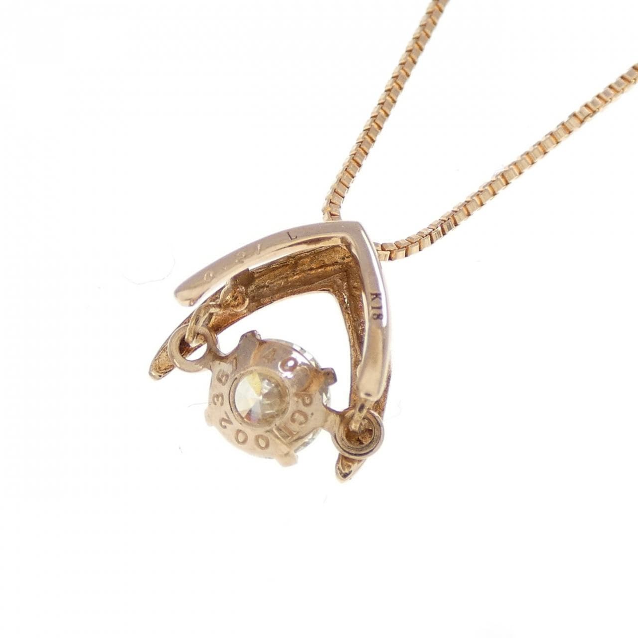 K18PG ダイヤモンド ネックレス 0.21CT
