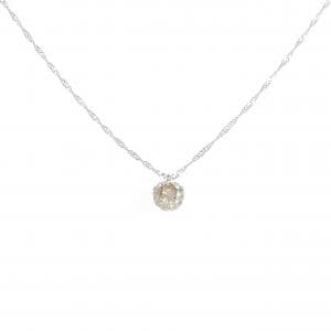 PT900/PT850 ソリティア ダイヤモンド ネックレス 0.37CT