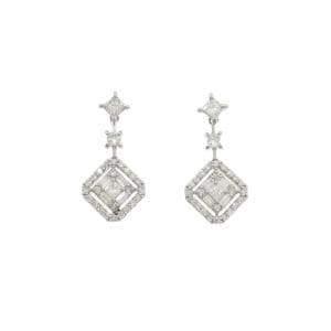 PT900 ダイヤモンド ピアス 0.60CT